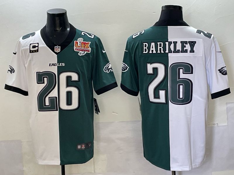 Men Philadelphia Eagles #26 Barkley green white Nike Limited NFL 2025 Jersey style 06